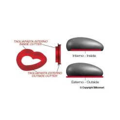 Moule silicone coeurs bombés x8 Amorini - Silikomart
