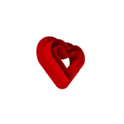 Moule silicone cœur Mini love story - Silikomart