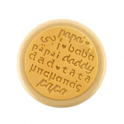 Moule Silicone Décor Rond Papa Ø 18 x H 0,2 cm - Silikomart Professional