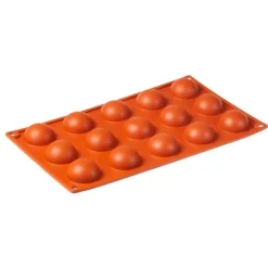 Moule silicone 15 demi-sphères - Pavonidea