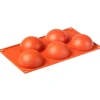 Moule silicone 5 demi-sphères - Pavonidea