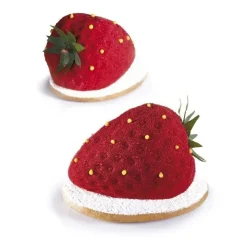 Moule Silicone Fraise 7,1 x 5,4 cm x H 4,6 cm (x20) - Pavoni