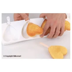 Moule silicone glace coeur - Silikomart professional