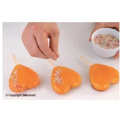 Moule silicone glace coeur - Silikomart professional