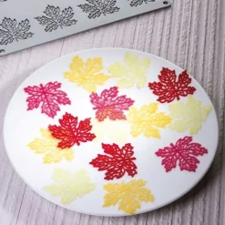 Moule Silicone Gourmand Feuille d'Erable 6,6 x 6,2 x H 0,2 cm (x8) - Pavoni