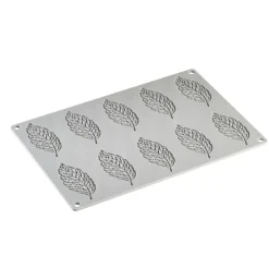 Moule Silicone Gourmand Plume 8,4 x 3,8 x H 0,2 cm (x10) - Pavoni