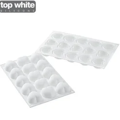 Moule silicone mini coeurs bombés x15 Cupido - Silikomart