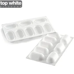 Moule silicone ovale bombé Pillow x8 - Silikomart