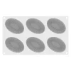 Moule Silicone 6 Pleincœur Ovale 12,4 x 8,4 x H 4,3 cm - Silikomart