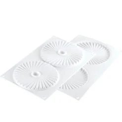 Moule silicone Plissé 14cm x2 - Silikomart Professional