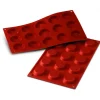 Moule silicone tartelettes 4,5cm x15 - Silikomart