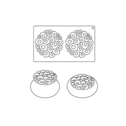 Moule silicone Top Coral x2 - Pavoni
