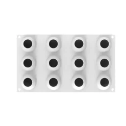 Moule Silicone 12 Œufs Ø 4,6 cm x H 6,3 cm - Silikomart