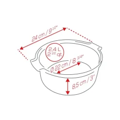 Moule à soufflé céramique ardoise Appolia 22cm - Peugeot