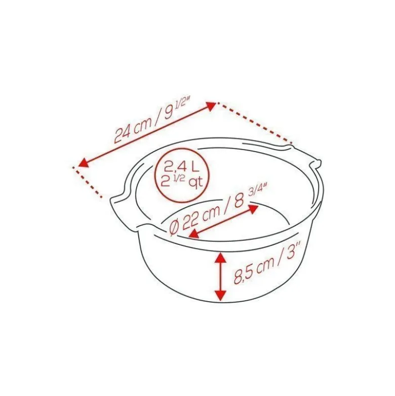 Moule à soufflé céramique écru Appolia 22cm - Peugeot