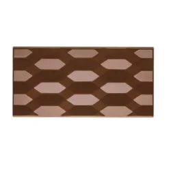Moule Tablette Chocolat Hexa Vallée 15,4 x 7,7 x H 1 cm (x3) - Pavoni