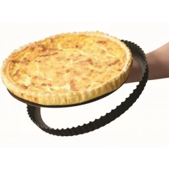 Moule à tarte cannelé avec fond amovible 28 cm – Gobel