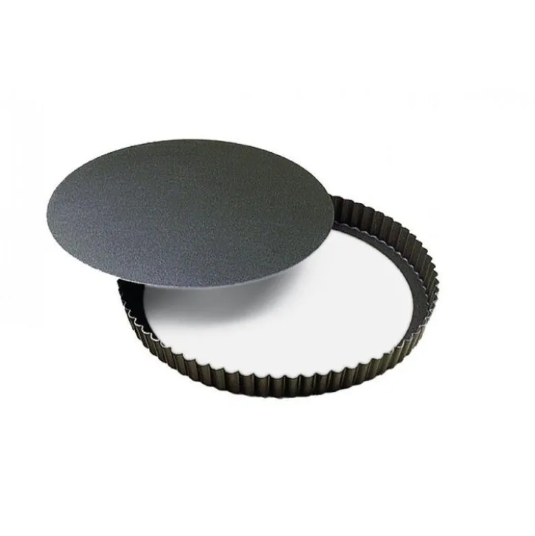 Moule à tarte cannelée avec fond amovible 20cm - Gobel
