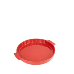 Moule à tarte céramique rouge Appolia 30cm - Peugeot