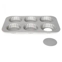 Moule tartelette fond amovible x6 - Patisse