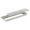 Moule tarte rectangulaire perforé fond amovible fer blanc 35cm - Gobel