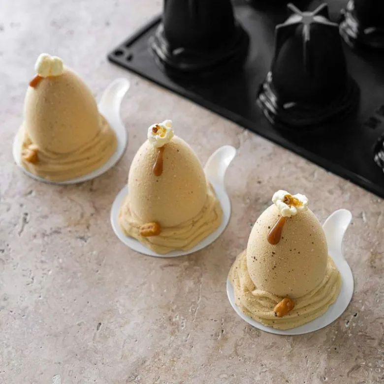 Moule Œuf de Pâques Mono Ø 7 × H 7,2cm (x12) - Pavoni