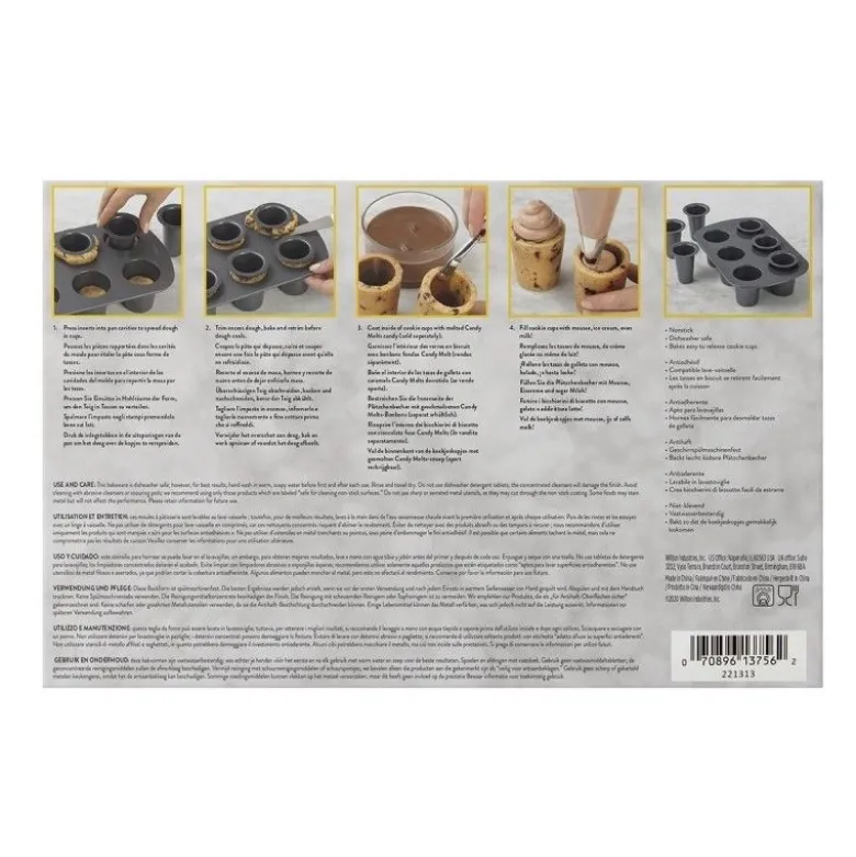 Moule verre cookie shot x6 - Wilton