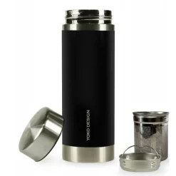 Mug infuseur isotherme 350ml LiberTea noir - Yoko Design