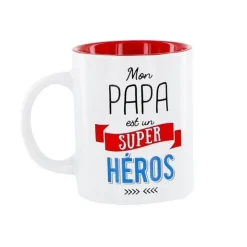 Mug Papa Super Héros - Dîtes-le avec des mots
