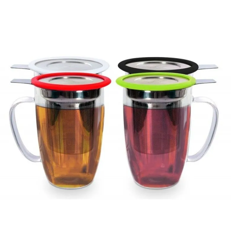 Mug Tastea avec filtre infuseur Rouge - Yoko Design