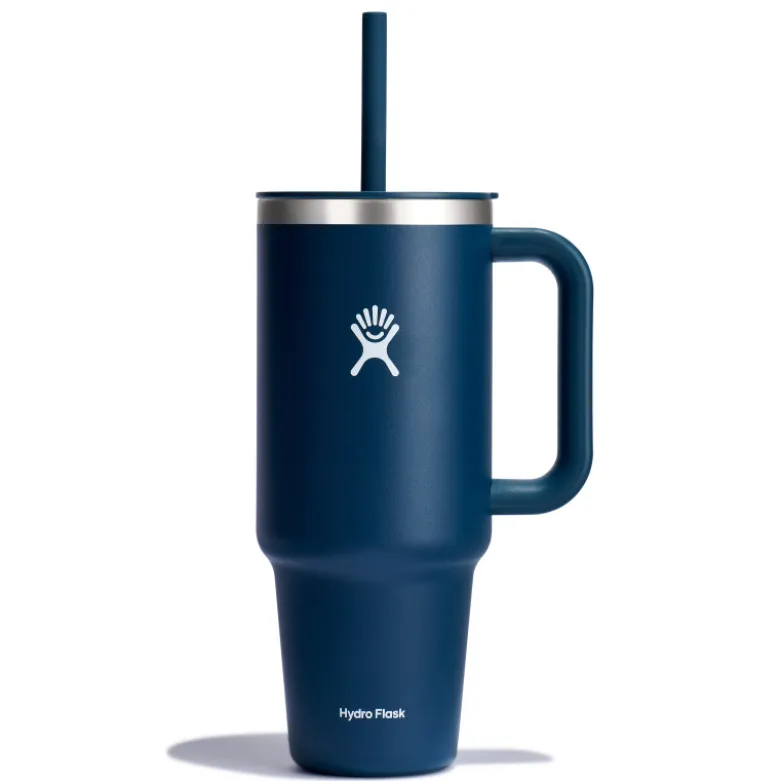 Mug tumbler 1180ml avec paille bleu indigo - Hydro Flask