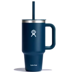 Mug tumbler 940ml avec paille bleu indigo - Hydro Flask