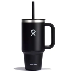 Mug tumbler 940ml avec paille noir - Hydro Flask