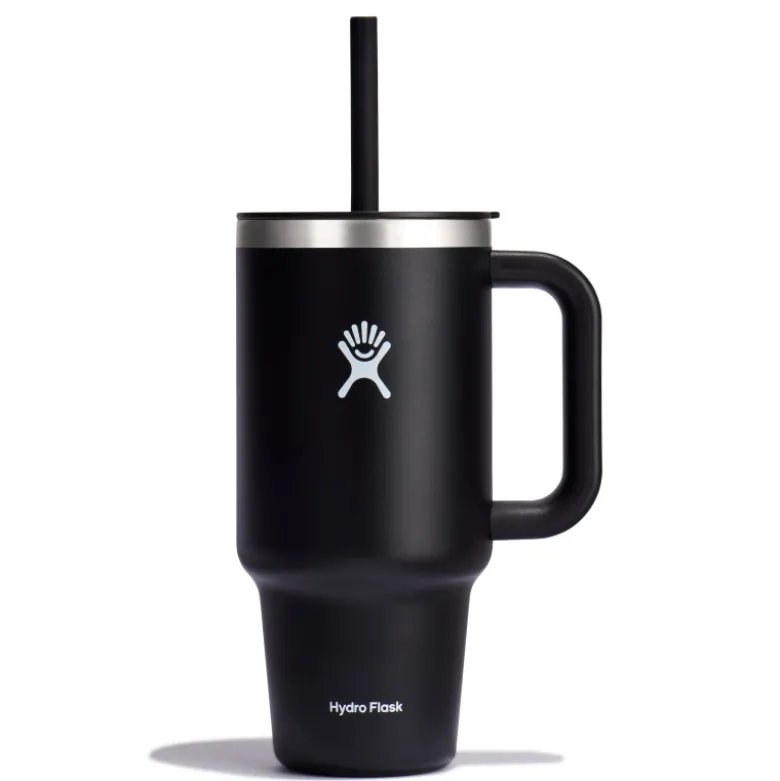 Mug tumbler 940ml avec paille noir - Hydro Flask