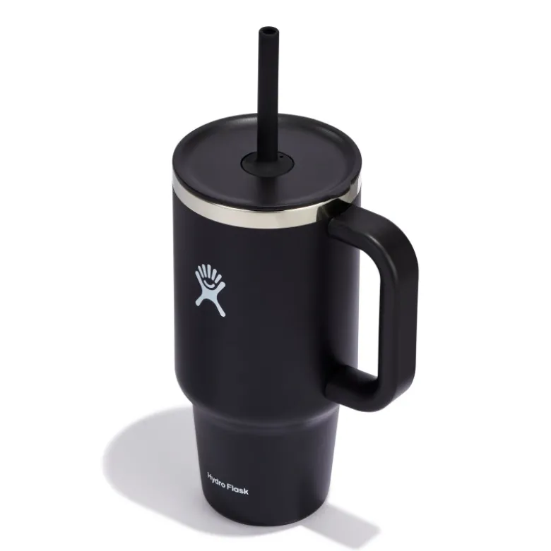 Mug tumbler 940ml avec paille noir - Hydro Flask