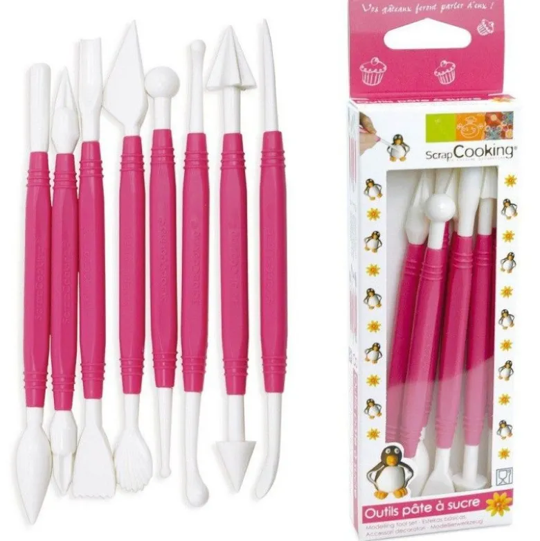 8 outils de modelage pour pâte a sucre - ScrapCooking