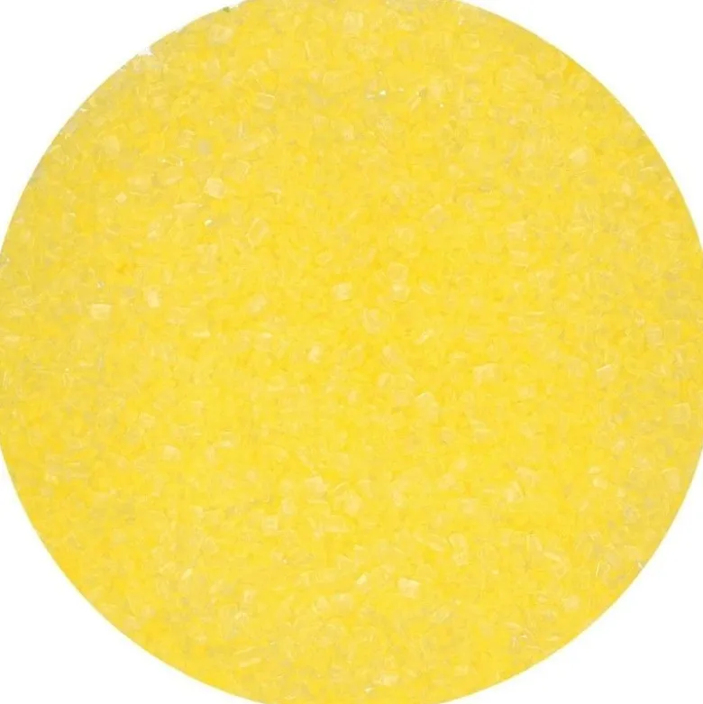 Paillette cristaux sucre jaune 80g - FunCakes