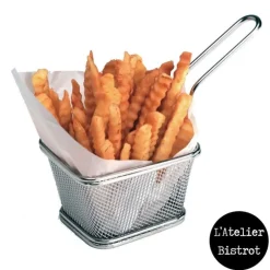 Panier à frites inox 1 portion - L'Atelier Bistrot