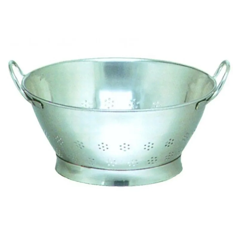 Passoire conique inox 40cm avec 2 anses