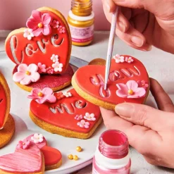 Peinture alimentaire rouge métallique 30ml - FunCakes