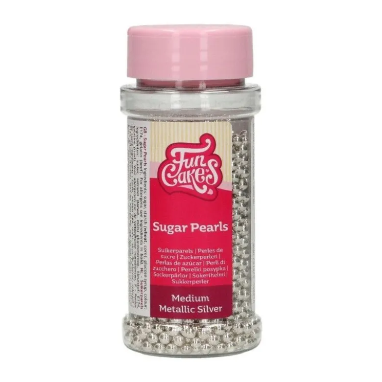 Perle de sucre argent 80g - FunCakes