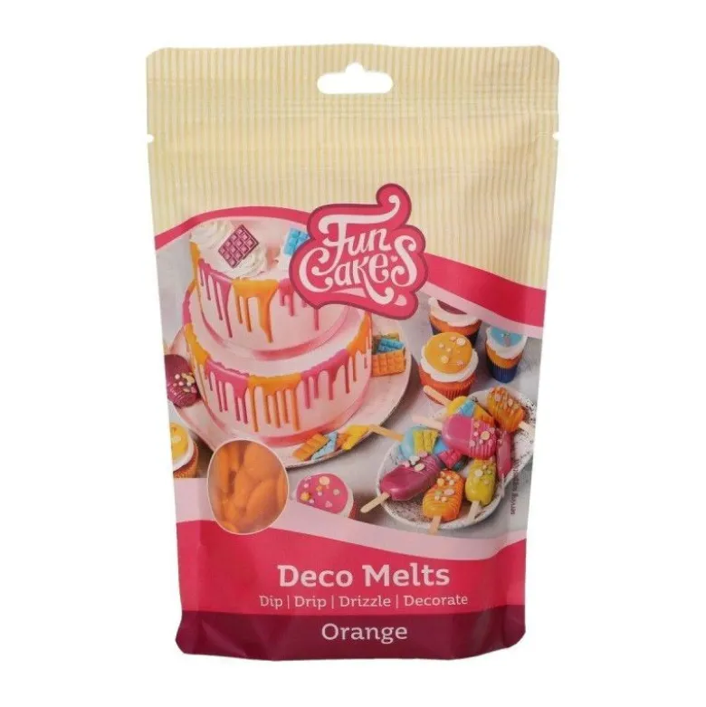 Pistoles Deco Melts orange 250g - FunCakes