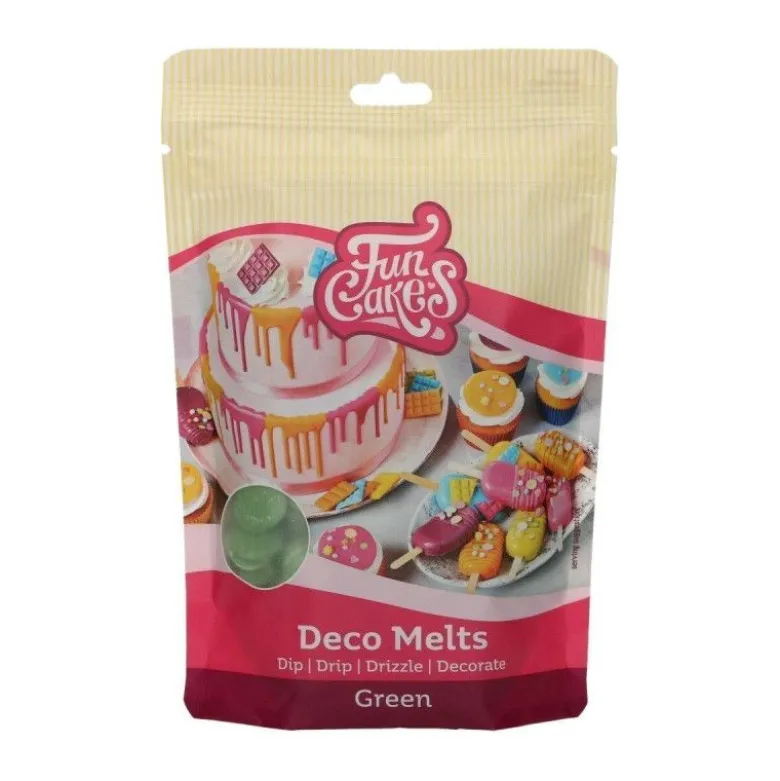 Pistoles Deco Melts verte - FunCakes