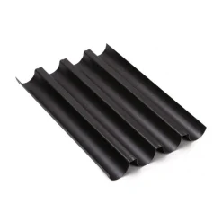 Plaque à baguette ficelle en acier antiadhésif (x4) - Gobel