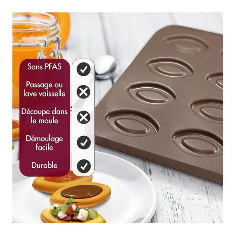 Plaque à barquette 12 empreintes – Gobel