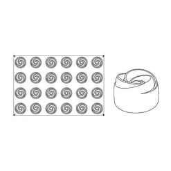 Plaque silicone Bocciolo Pavoflex 60x40cm - Pavoni Italia