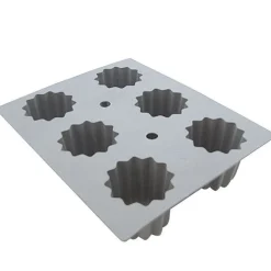 Plaque silicone 6 cannelés Elastomoule - De Buyer