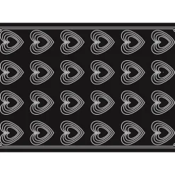 Plaque silicone 24 coeurs Love Pavoflex