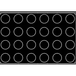 Plaque silicone 24 cylindres Pavoflex