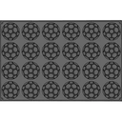 Plaque silicone 24 demi ballons de foot Pavoflex